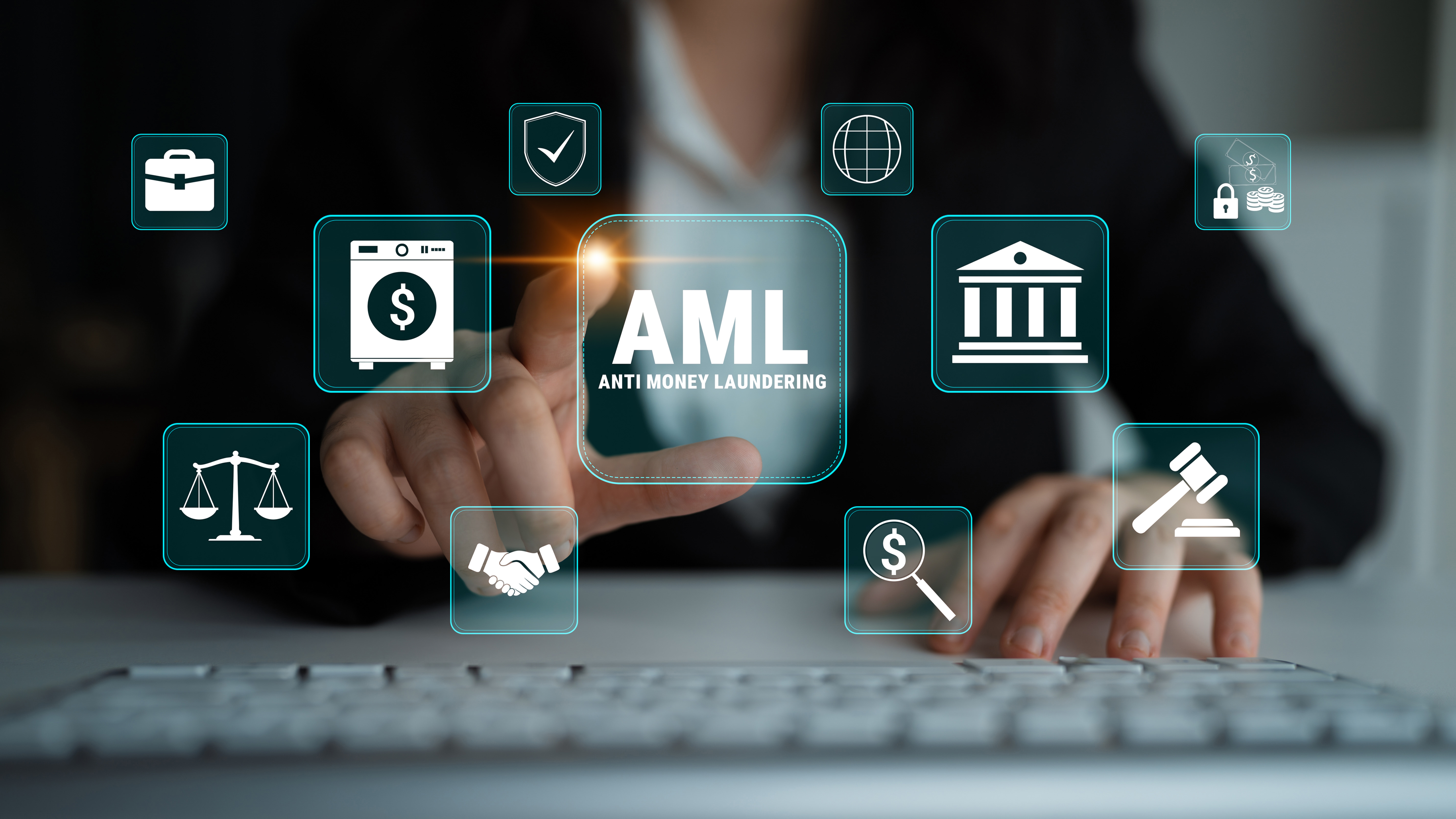 Mortgage professional completing anti-money laundering continuing education
