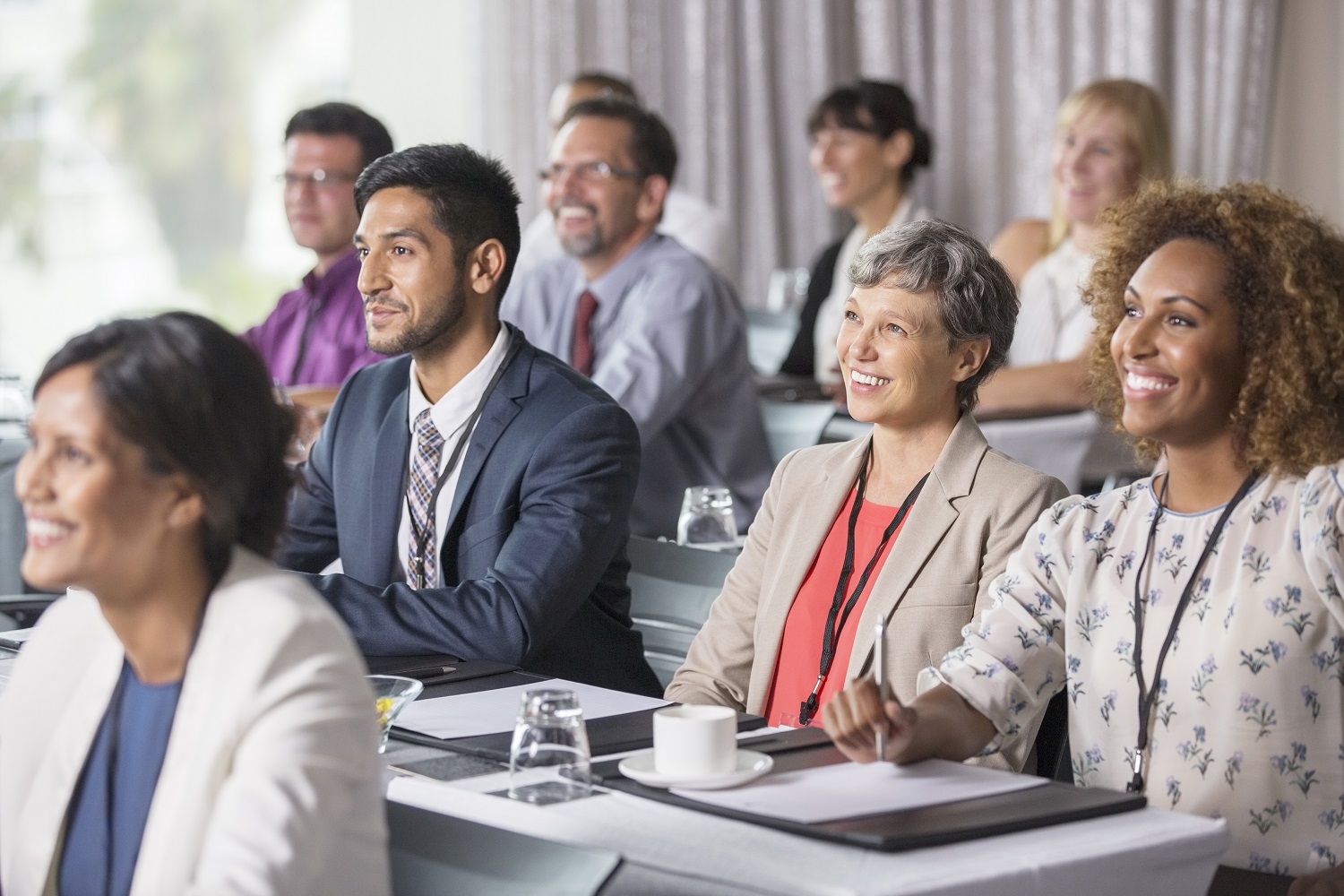 Mortgage professionals participating in approved professional training