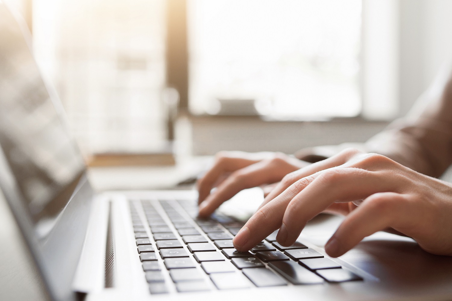 Professional completing an online continuing education course