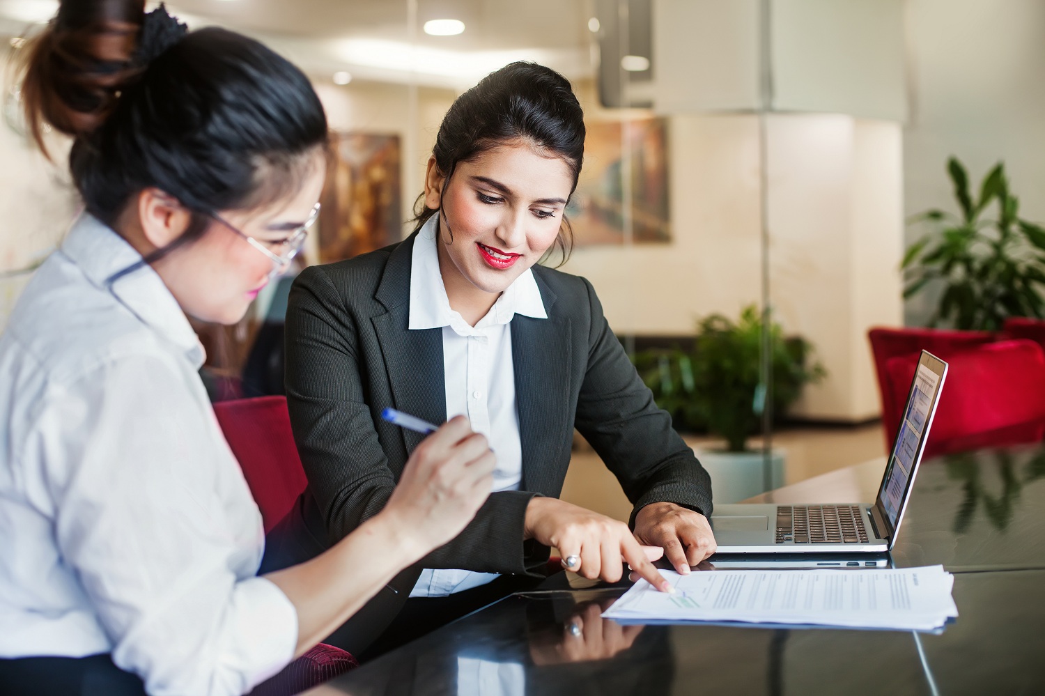 Homebuyer reviewing mortgage rates and financing options